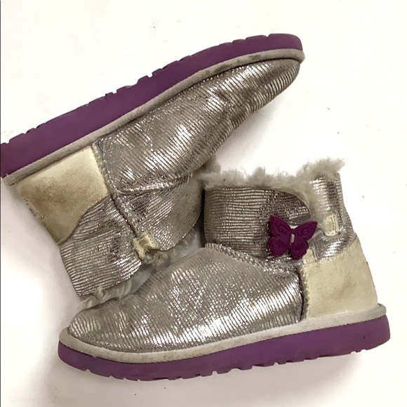 UGG Mini Bailey Button Lizard Boots - Picture 6 of 15